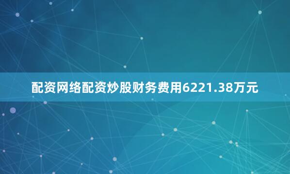配资网络配资炒股财务费用6221.38万元