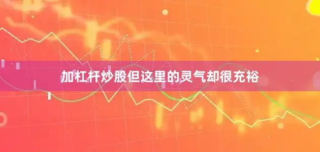 加杠杆炒股但这里的灵气却很充裕